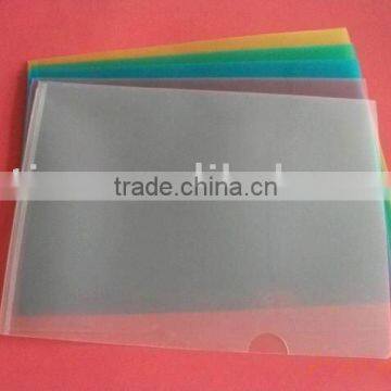 2012 promotional soft clear plastic folder