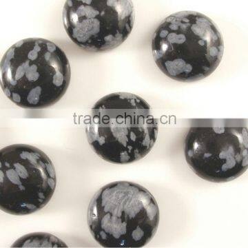 6mm round cut smooth natural snowflake jasper cabochons