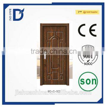 Elegant Carving Design Room Security Steel Door,American panel door