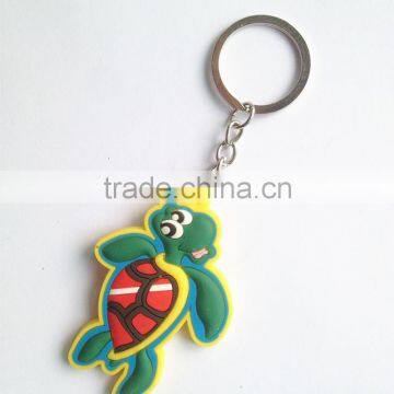 Funny Tortoise Shaped Promotion Gift Soft Rubber PVC Key chain Manufacture