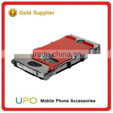 [UPO] Luxury Armor King Stainless Steel Iron Man Metal Aluminum Phone Case for IPhone 4 photo-4