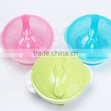 High Quality BPA Free pp Plastic Sucttion Baby Bowl With Spoon photo-2