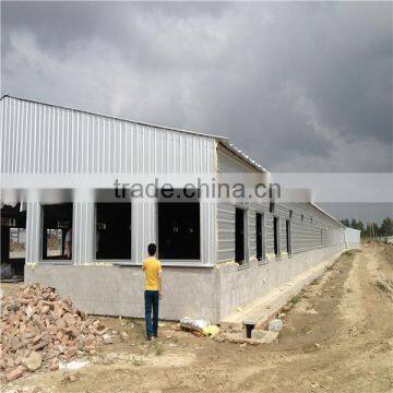 Hot-selling fireproofed panel frame steel poultry chicken shed