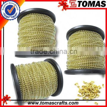 Guangzhou custom factory price gold metal ball chain