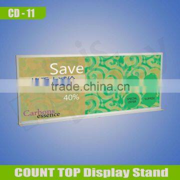 Free standing poster display stand
