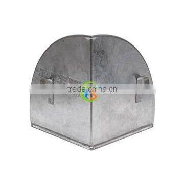 Galvanized Metal Hanging Corner Poultry Feeder photo-2