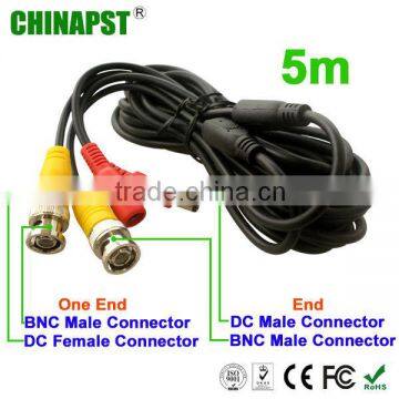 5m BNC + DC cable for CCTV Camera Component Video Cable PST-VC05