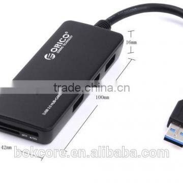 H3TS-U3 superspeed 3 port usb 3.0 hub with card reader function