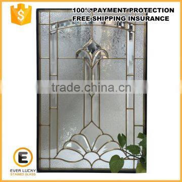 beveled glass decorative door glass insert for sale