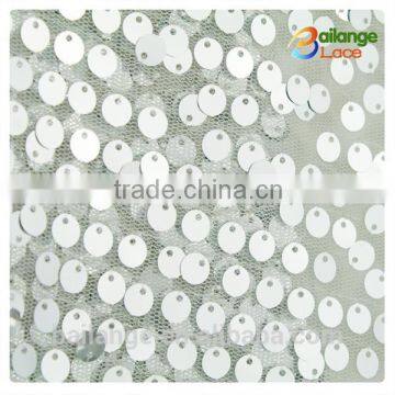 2014 fashion design sequin and beaded tulle fabric guangzhou made