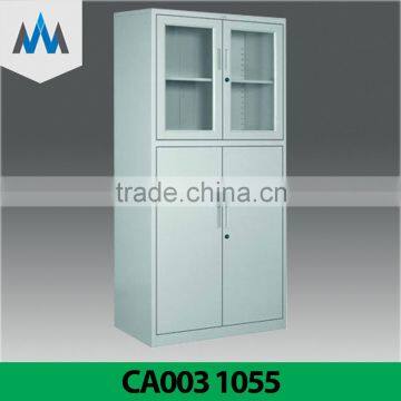 High quality Documents/ Tools Storage Steel Cabinet With Glass Door/ Metal Document Storage Cabinet Manufacturer