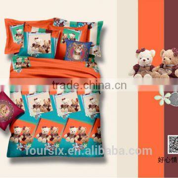 2014 new panel design 100% cotton luxury fabric textile wholesale brushed fabric bed sheets