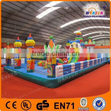 factory price for beautiful inflatable fun city castle on sale