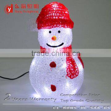 Large Acrylic christmas outdoor decoration lighting snowman ornaments