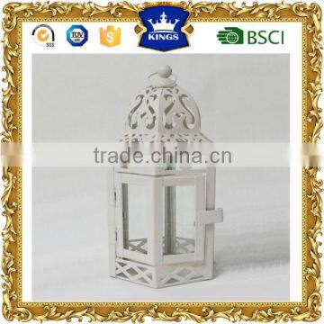 moroccan candleholders white color