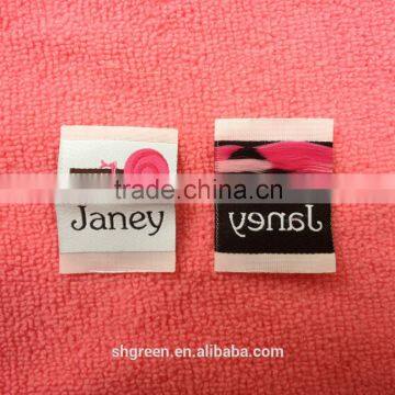 High Definition Off-white Taffeta Woven Label,knitting Clothing Tag photo-4