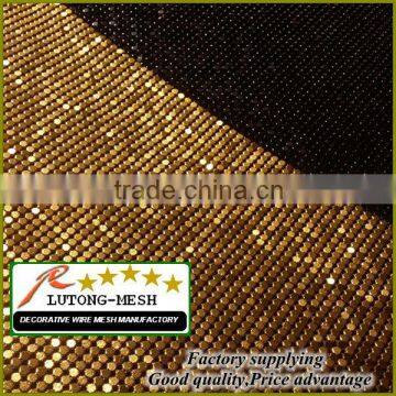 Anping Lutong mesh metallic sequined fabric/metallic sequin/metal sequins