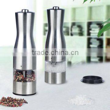 stainless steel electric salt grinder with light