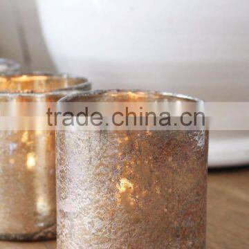 Glass Votive Copper Finish Mercury - 4004