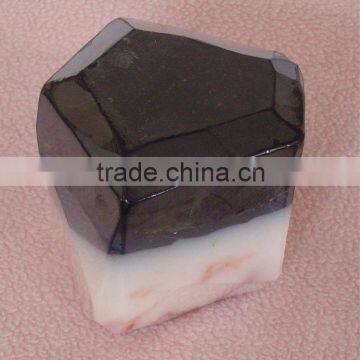 natural black stone shape soap