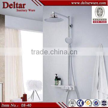 contemporary brass shower set, china sanitary ware shower set, hard tube brass shower set