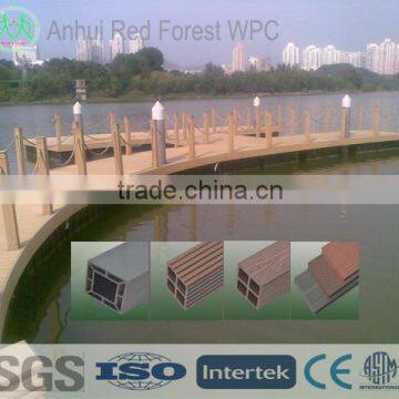 wood plastic strong composite wooden river railing