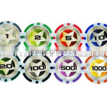 11.5g casino star sticker poker chips