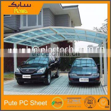 multi wall polycarbonate bronze/clear panel carport roofing sheet polycarbonate prices