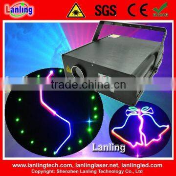 fashionable 4w multi corlor writing laser light