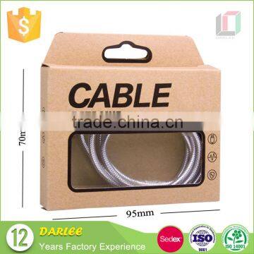 Embossing Recyclable Custom Logo Hdmi Cable Paper Package Boxes photo-3