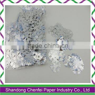 Metallic Confetti-snowflake shape, Metalic PET confetti for celebration christmas