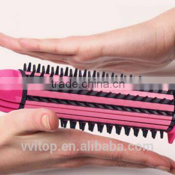 collapsible comb ionic hair curler new feature hair curlers