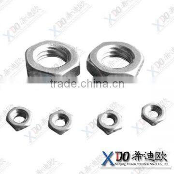 1.4529 China manufacturing stainless steel custom hex thin nut