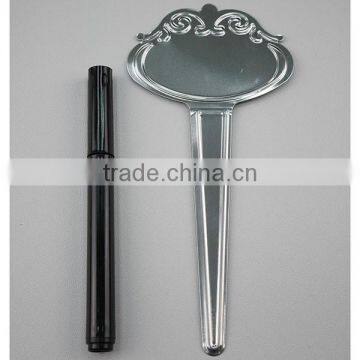17cmL Gardening Marker Pen With Ornamental Stainless Steel Metal Name Tag