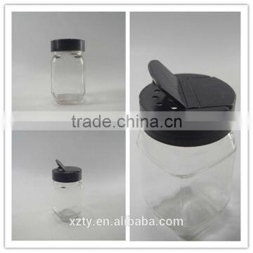 220ml square glass spice jar