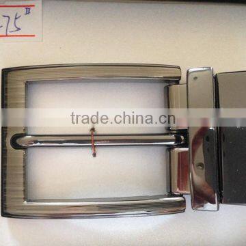 Customized High Quality Men Simple Pin Metal Belt Buckle 30mm Reversible Pin Belt Zinc Alloy Belt Buckle photo-4