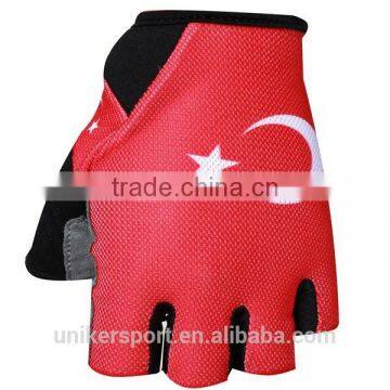 Thin Turkey flag cycling gloves for 2015