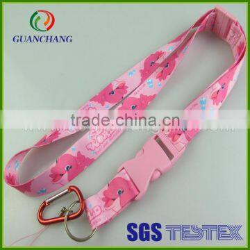 juniors womens pink roxy lanyard key chain id hold