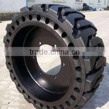 Skid Steer Solid Rubber Tire Cerchioni 10 16.5 Used for Min Skid Steer Loader photo-4