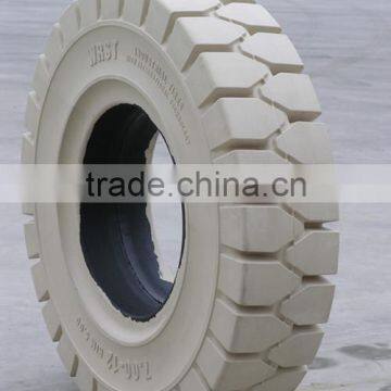 Top Quality Non Marking Tires Forklift Solid Rubber Tires Yantai WonRay Solid Tires Factory photo-4