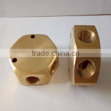 JD-2112 Female Brass 4 Way Cross Connector ,square Joint 4 Way Brass Fitting photo-3
