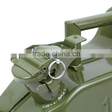 High Quality JJERRY CAN METAL CARRIER CONTAINER FOR FUEL PETROL DIESEL OIL 10 LITRE GREEN photo-3