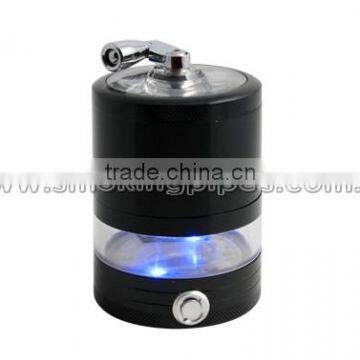 4 parts New design Handle Herb Grinder with LED ( tobacco grinder )