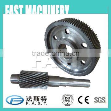 big gear, gear shaft