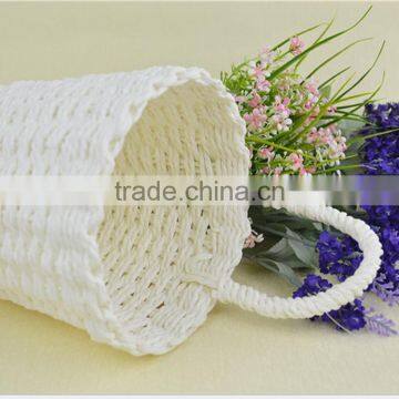 Wholesale Single Handle Design White Gift or Home Decorative Baskets