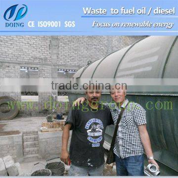 hot sell better quality get fuel oil from tyres machine/ scrap pyrolysis