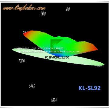 150*130 Degree Wide Beam Optical Led Glass Lens 92mm Cxb3590 for Led Tunnel Lights photo-2