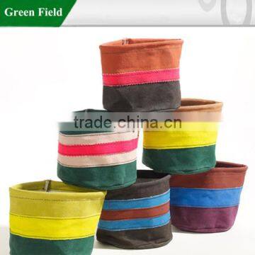 Green Field Canvas Flower Planter Box,Canvas Garden Plants Planter Boxes