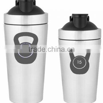 Low MOQ airtight Amazon hot sales custom printing logo 750ml 24oz #304 18/8 stainless steel BPA free water bottle shaker