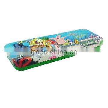 R321 new customed hinge rectangular tin pencil case